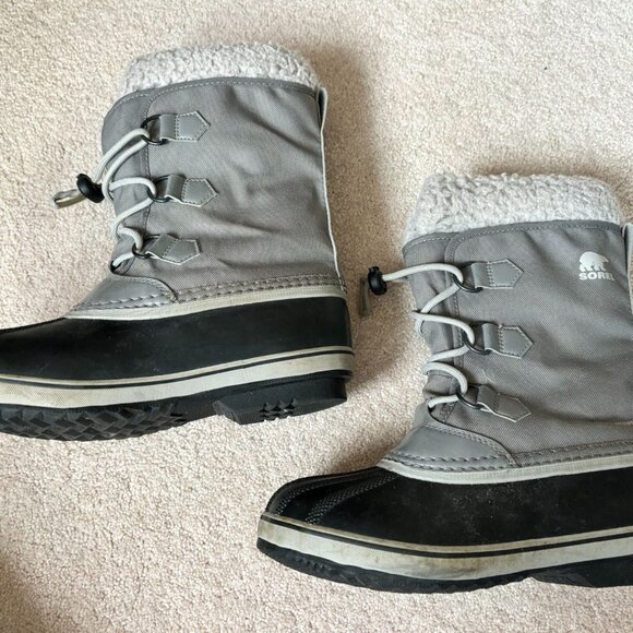 Sorel Caribou Women's Snow Boots Size 5 Waterproof Wool Lined Rubber Mid-Calf - Picture 2 of 11